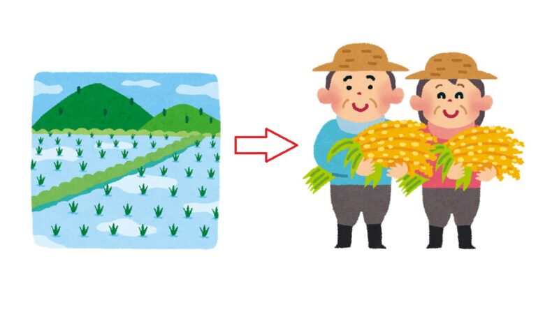 田んぼは米農家にしか売ることができない